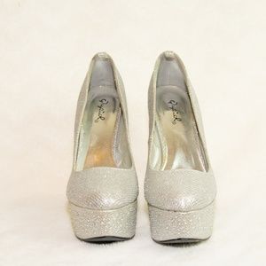 Silver Sparkly Heels